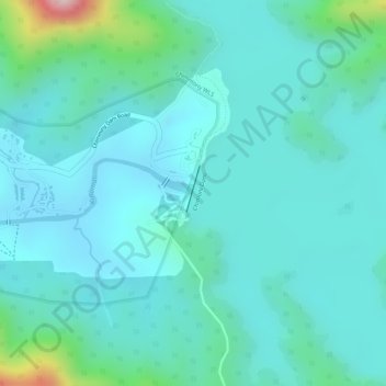 Topografische Karte chimmini dam, Höhe, Relief