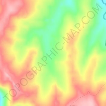 Topografische Karte Gaspar Simões, Höhe, Relief