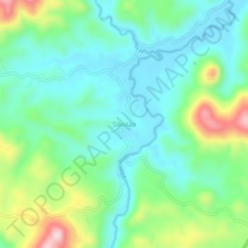 Topografische Karte Sibulao, Höhe, Relief