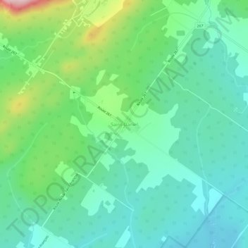 Topografische Karte Saint-Daniel, Höhe, Relief