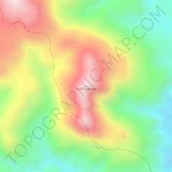 Topografische Karte Cerro Guatimala, Höhe, Relief