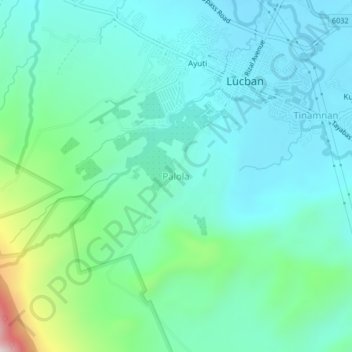 Topografische Karte Palola, Höhe, Relief
