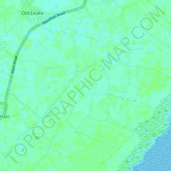 Topografische Karte Leverton Outgate, Höhe, Relief