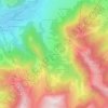 Topografische Karte Le Leutaz, Höhe, Relief