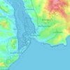 Topografische Karte Exmouth, Höhe, Relief