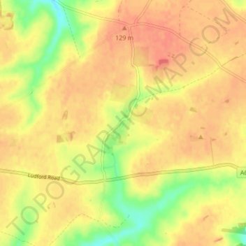 Topografische Karte Kelstern, Höhe, Relief