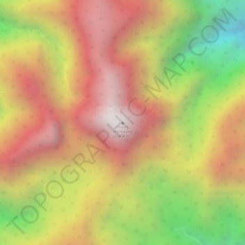 Topografische Karte Mount Malindang, Höhe, Relief