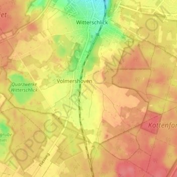 Topografische Karte Heidgen, Höhe, Relief