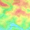 Topografische Karte Dieu le-Fit, Höhe, Relief
