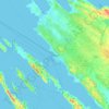 Topografische Karte Zadar, Höhe, Relief