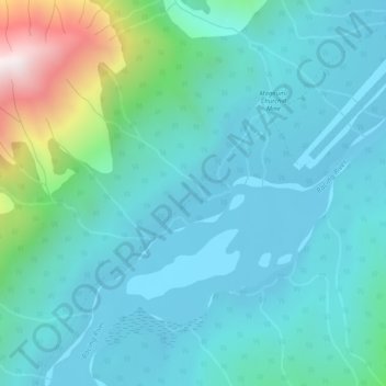 Topografische Karte Magnum Mine, Höhe, Relief