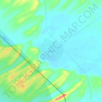 Topografische Karte Kelnor, Höhe, Relief