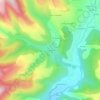 Topografische Karte Les Lombards, Höhe, Relief