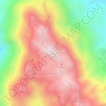 Topografische Karte Ibity, Höhe, Relief