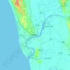 Topografische Karte Chittagong, Höhe, Relief