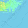Topografische Karte Morgan Island, Höhe, Relief