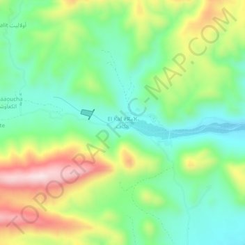 Topografische Karte El Kaf, Höhe, Relief