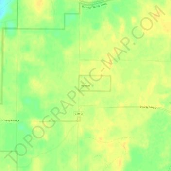 Topografische Karte Randall, Höhe, Relief