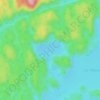 Topografische Karte Baie Saguenay, Höhe, Relief