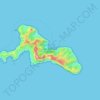 Topografische Karte Isla Robinson Crusoe, Höhe, Relief