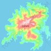 Topografische Karte Sérifos, Höhe, Relief