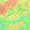 Topografische Karte Sudbury, Höhe, Relief