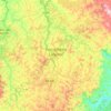 Topografische Karte Conselheiro Lafaiete, Höhe, Relief