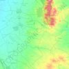Topografische Karte Délégation Beni Khalled, Höhe, Relief