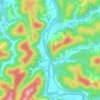 Topografische Karte Salt Rock, Höhe, Relief
