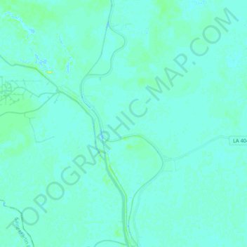 Topografische Karte Lower Grand River, Höhe, Relief