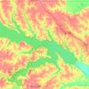 Topografische Karte Lake Red Rock, Höhe, Relief