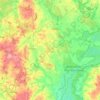 Topografische Karte Grajewo County, Höhe, Relief
