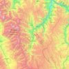Topografische Karte Huari, Höhe, Relief