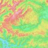 Topografische Karte Wochein, Höhe, Relief