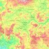 Topografische Karte Madriz, Höhe, Relief