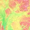 Topografische Karte Черниговская область, Höhe, Relief