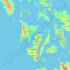 Topografische Karte Visayas, Höhe, Relief