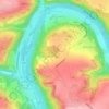 Topografische Karte Hastière-par-delà, Höhe, Relief