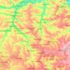 Topografische Karte канал Северский Донец - Донбасс, Höhe, Relief