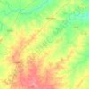 Topografische Karte Simga Tahsil, Höhe, Relief
