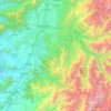 Topografische Karte Machalí, Höhe, Relief