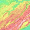 Topografische Karte Doyenné du Haut-Doubs horloger, Höhe, Relief