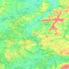 Topografische Karte Tournai-Mouscron, Höhe, Relief