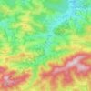 Topografische Karte Brand-Laaben, Höhe, Relief