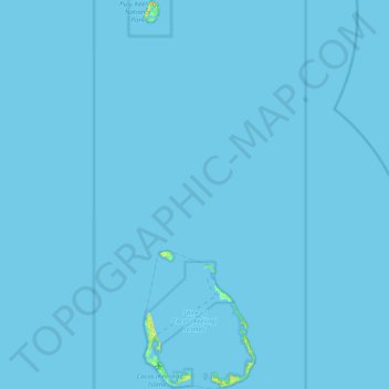 Topografische Karte Shire of Cocos (Keeling) Islands, Höhe, Relief