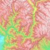 Topografische Karte Anjaw district, Höhe, Relief