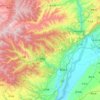 Topografische Karte 韩城市, Höhe, Relief