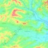 Topografische Karte Osime, Höhe, Relief