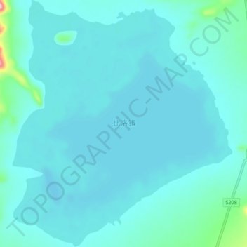 Topografische Karte 比洛错, Höhe, Relief
