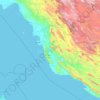 Topografische Karte Bushehr Province, Höhe, Relief